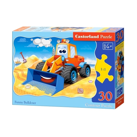 PUZZLE CASTOR 30 el. Zabawny Buldożer